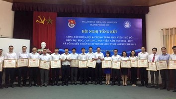 Đoàn thanh niên trường Đại học Điện lực vinh dự nhận Bằng khen của TW Đoàn năm học 2016 – 2017